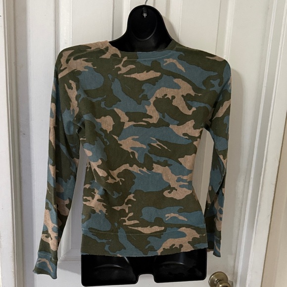 Zadig & Voltaire Camouflage Blouse - Green and Tan - Picture 3 of 5